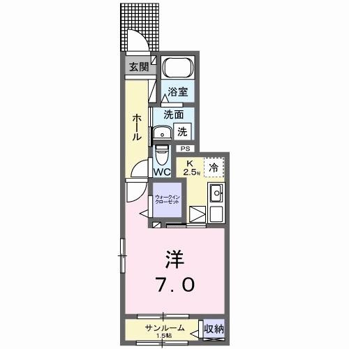 ミルホイール　Ⅰの間取り