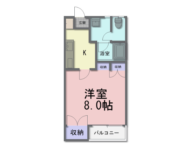 文京町山岸ハイツの間取り
