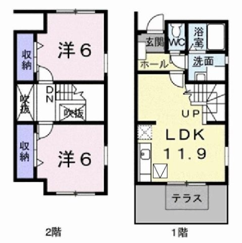 【間取り】 | エスポワールⅢ
