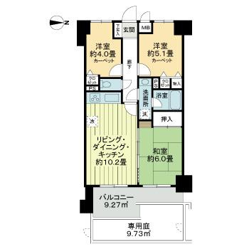 ライオンズガーデン長岡の間取り