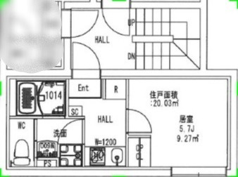 港区白金５丁目の賃貸マンションの間取り
