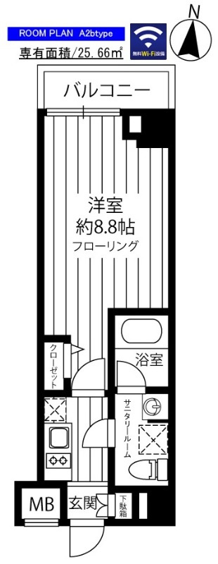 ステージファースト府中の間取り