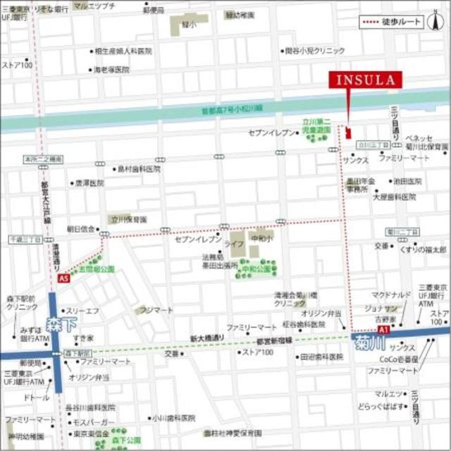 ＩＮＳＵＬＡの地図