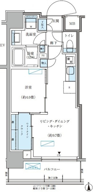 パークアクシス大森山王の間取り