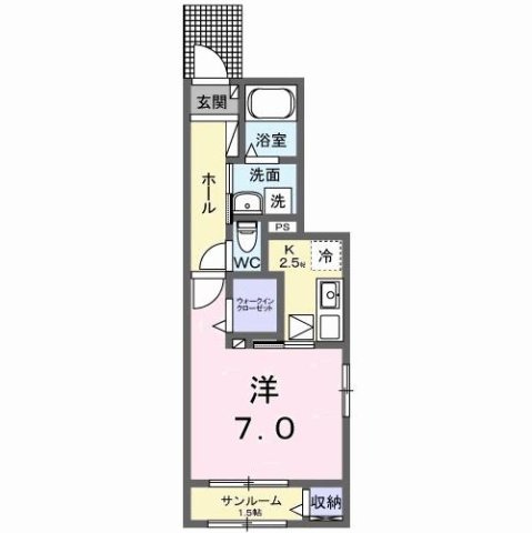 ミルホイール　Ⅱの間取り