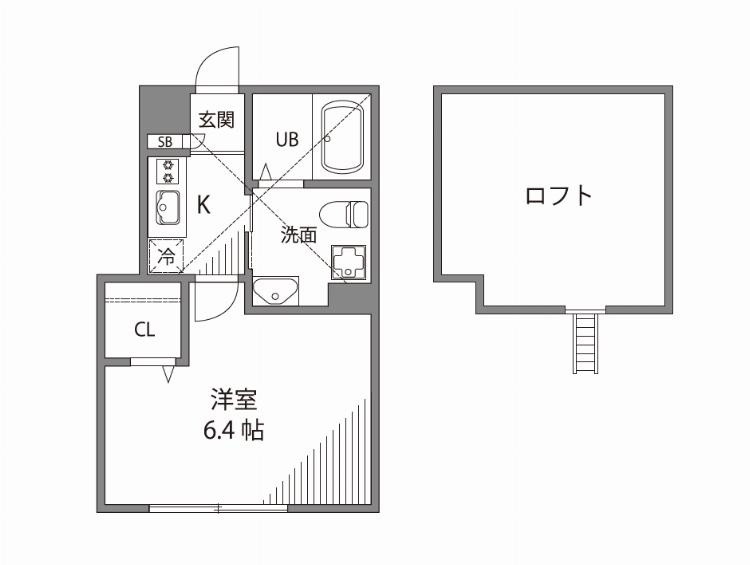 ハーモニックプレイスの間取り|間取り図