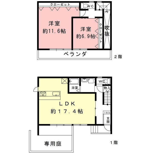 ＹＭ　ＦＬＡＴの間取り