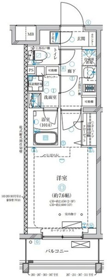 【間取り】 | ディアレイシャス高井戸Ⅱ