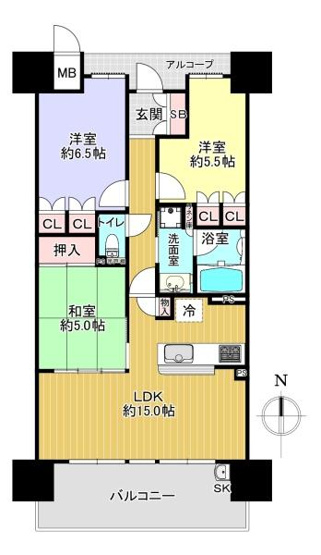 【間取り】 | メゾンドール・エクスト香里園