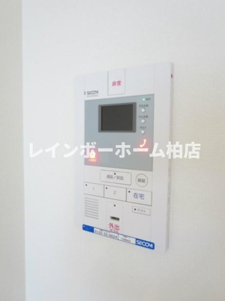 仲介手数料（賃料の1.10ヵ月）の50％OFF対象物件！のセキュリティ|モニター付きインターホンです