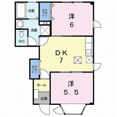 サファイアンエレガンスＥの間取り
