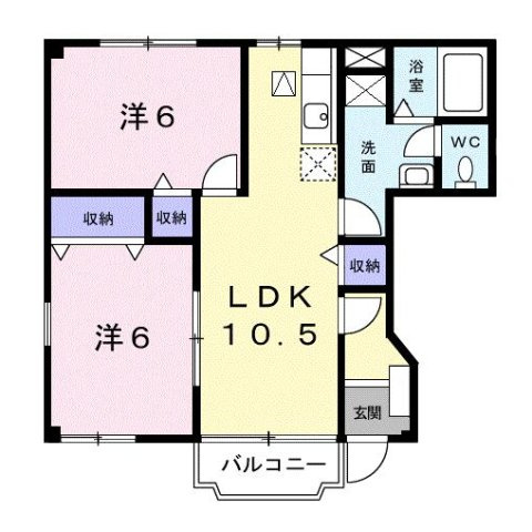 【間取り】 | アクロスⅠ