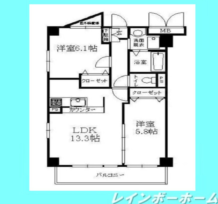 【仲介手数料：50％OFF】対象物件！の間取り