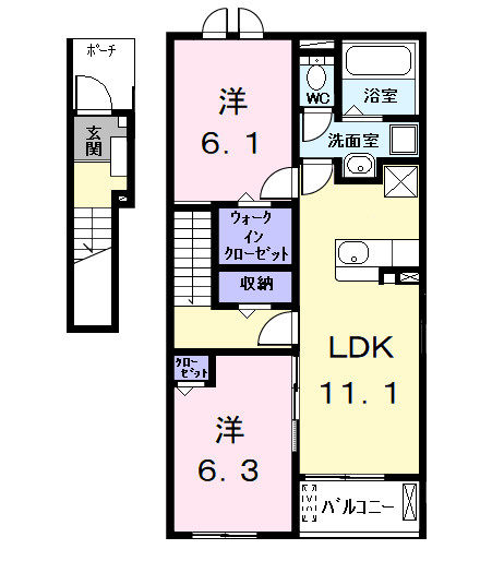 ルミエール中野新町の間取り