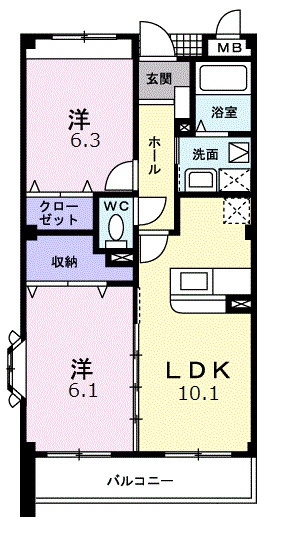 フォレスタ　ヴェルデの間取り