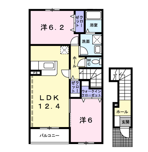 飛鶴Ｂの間取り