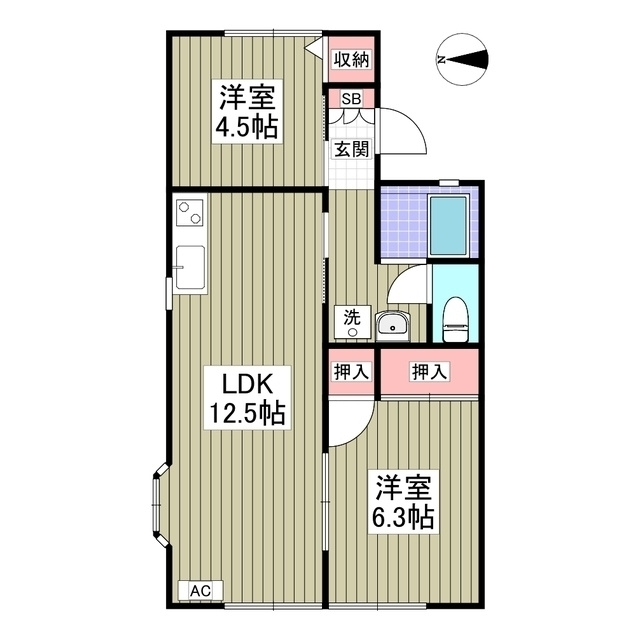 セジュール習志野の間取り