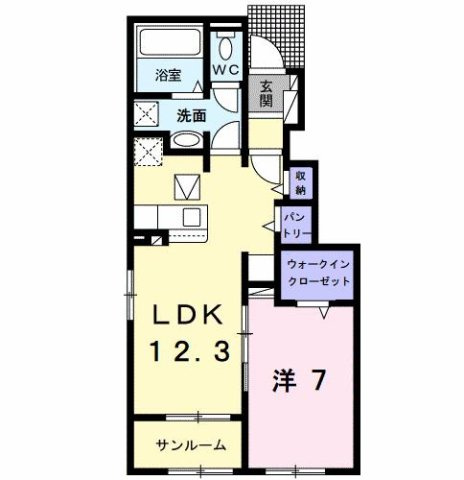 ブライト　コート　Ｄの間取り