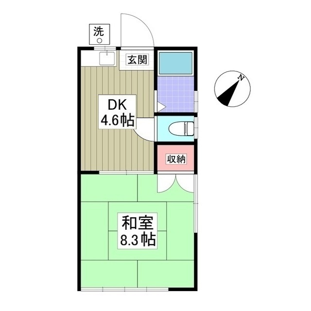 ハイツ元町Aの間取り