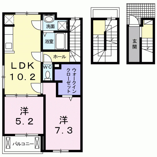 メゾン　アンソレイユの間取り