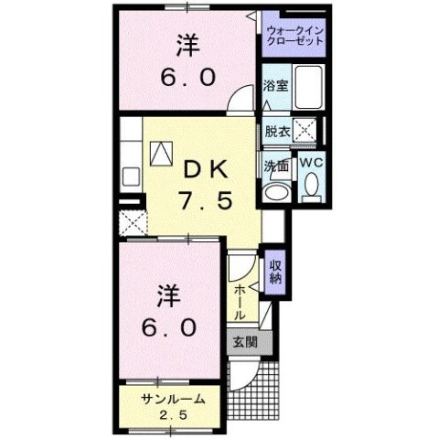 ル　ジャルダン　Ⅰの間取り