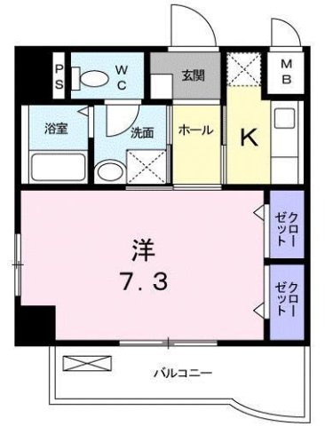 クラールアヴェニューの間取り