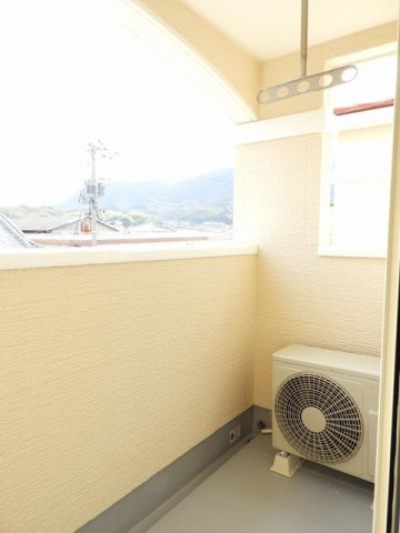 ルミナーレＢのバルコニー|陽当たり良好なバルコニーです
