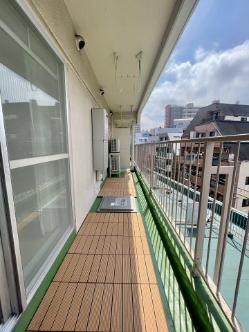 亀戸センタープラザのバルコニー