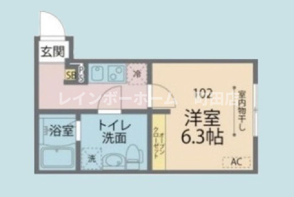 カインドネス海老名※初期費用分割あと払いサービス利用可能物件の間取り