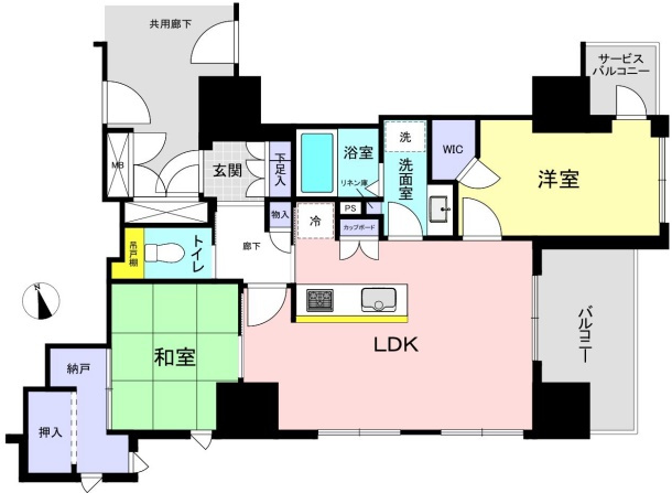 Brillia上野 The Residenceの間取り