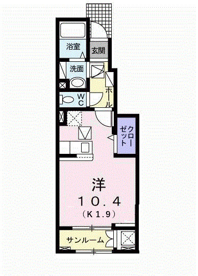サニーガーデンⅠの間取り