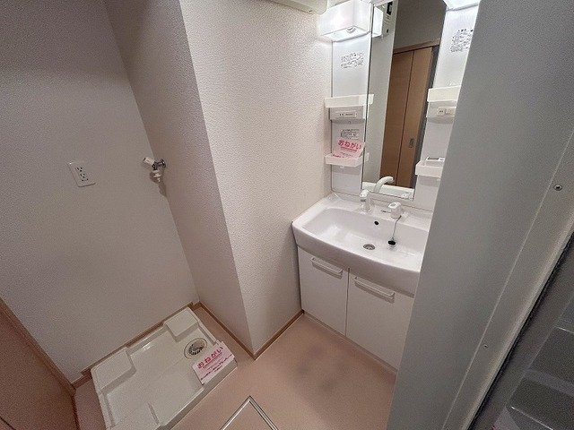 ベルセフォネⅠの洗面所|脱衣スペースもあります
