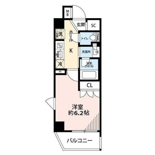プレール・ドゥーク品川南大井の間取り|間取りです。