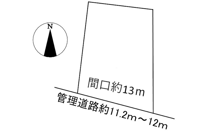 土地　堀津町前谷の土地図