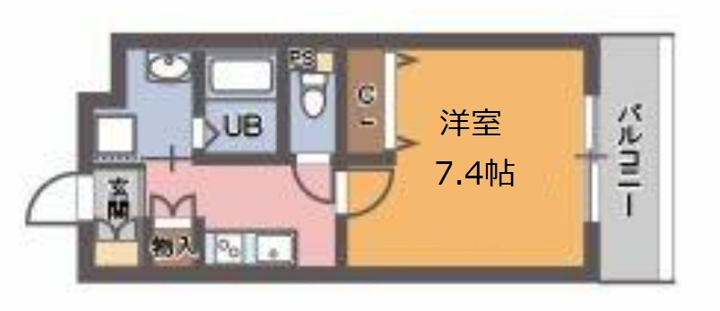 コテージタケダの間取り
