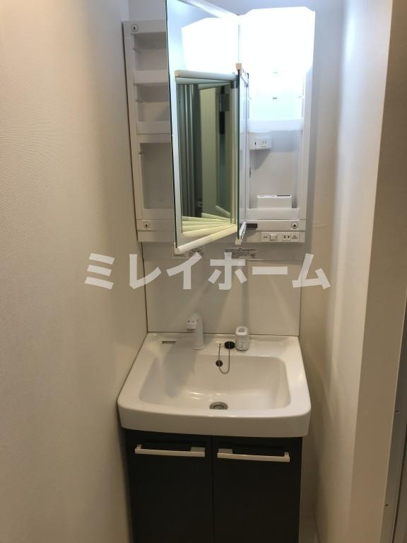 ロータス島津山の洗面所