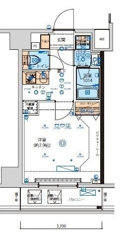 リヴシティ向島参番館の間取り|間取りです。