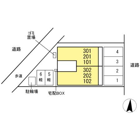 オベリオの区画図