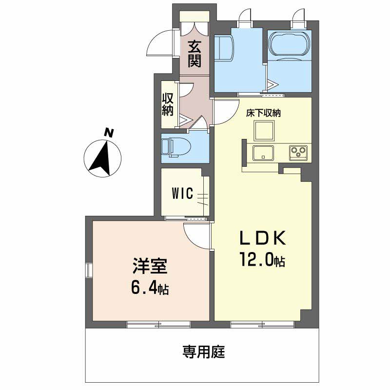 グランドール津高　弐番館の間取り