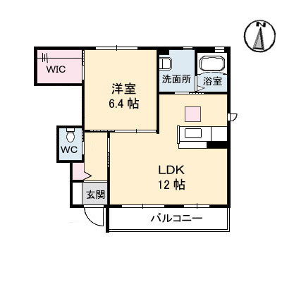 シャーメゾンつばき　２番館 の間取り