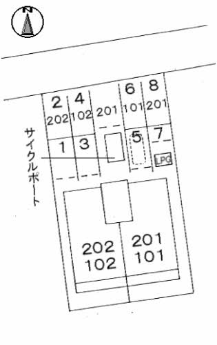 シャーメゾン光田の区画図