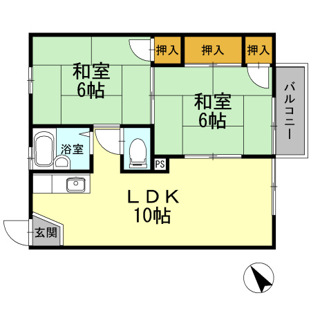 ドミール山川の間取り