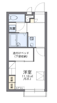 レオパレスメゾン　モンポルトの間取り