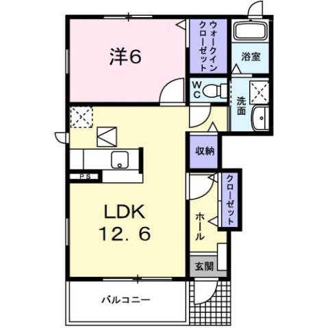 ベルアンジュⅠの間取り
