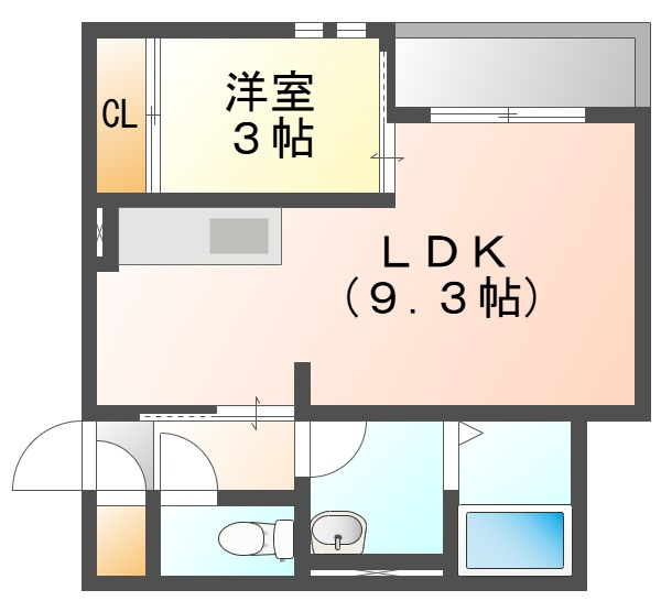 ＧＲＡＮＴＩＣ大元駅東の間取り