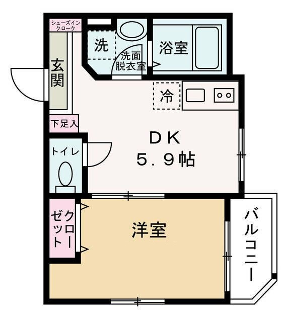 Ｙａｍａｋｉ　Ｇａｒｄｅｎ　Ｃｏｕｒｔの間取り|間取りです。