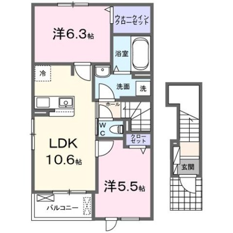 グレイス　キュウエイの間取り