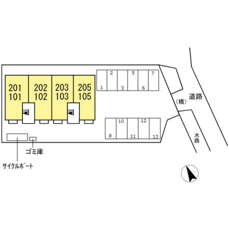 カリーノひなの区画図