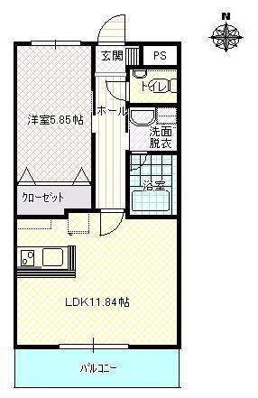 ハートフル大元駅前の間取り