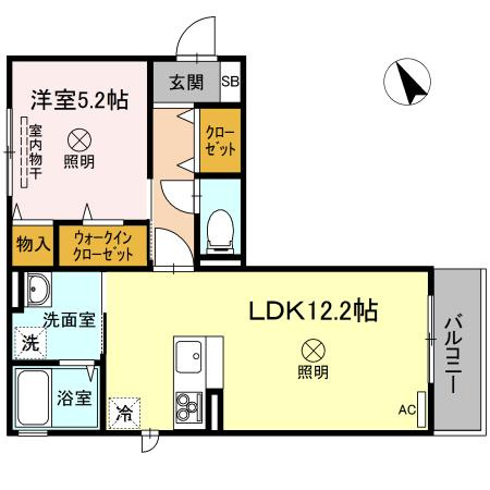 大供MOMOの間取り
